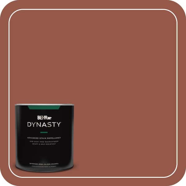 BEHR DYNASTY 1 qt. #BIC-47 Caliente Semi-Gloss Enamel Interior Stain-Blocking Paint and Primer