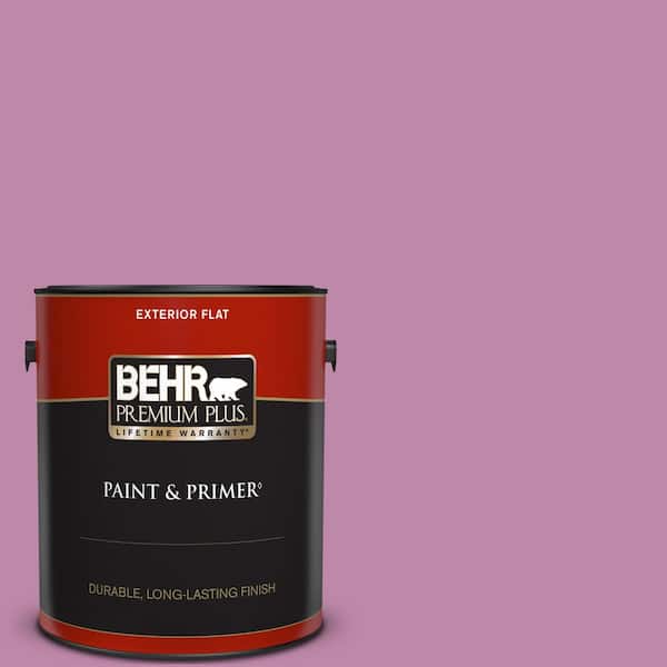 BEHR PREMIUM PLUS 1 gal. #M120-5 Rosy Flat Exterior Paint & Primer