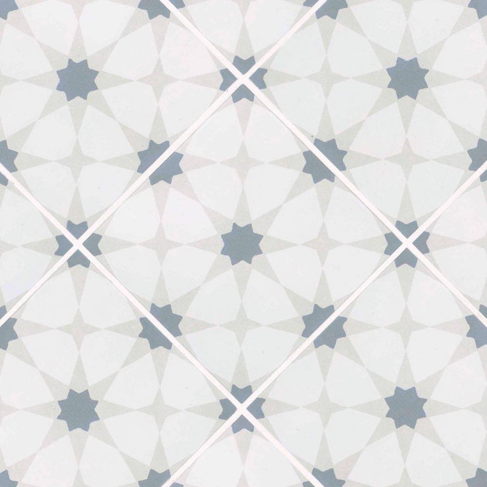 Amara 8" x 8" Zoudia Matte Porcelain Floor and Wall Tile