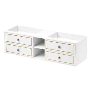 72 in. W x 23 in. D x 22 in. H Bath Vanity Cabinet without Top in White