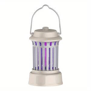 Chargeable Electric UV Mosquito Killer Lamp Pest Fly Trap Catcher Harmless Odorless Noiseless Bug Zapper-Sliver Gray