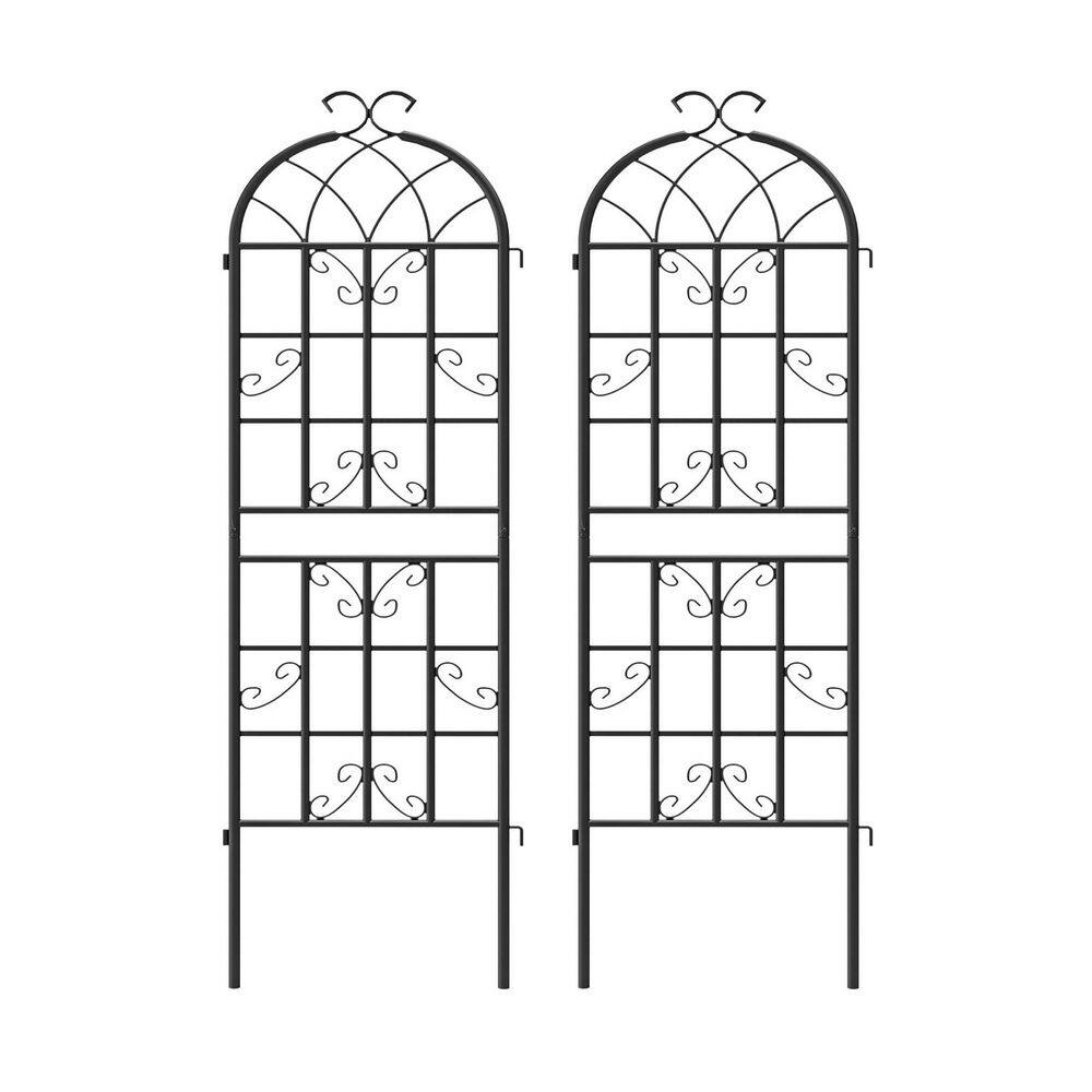 71 in. Decorative Plant Trellis Vegetables and Flower Trellis 2-Pack
