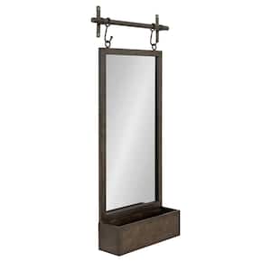 Gammons 39.50 in. H x 18.25 in. W Rectangle Metal Framed Silver Mirror