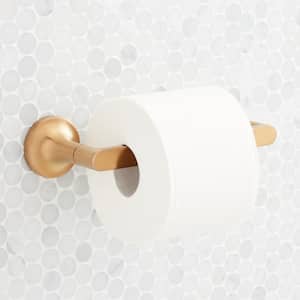 Lentz Wall Mounted Toilet Paper Holder in Brushed Gold