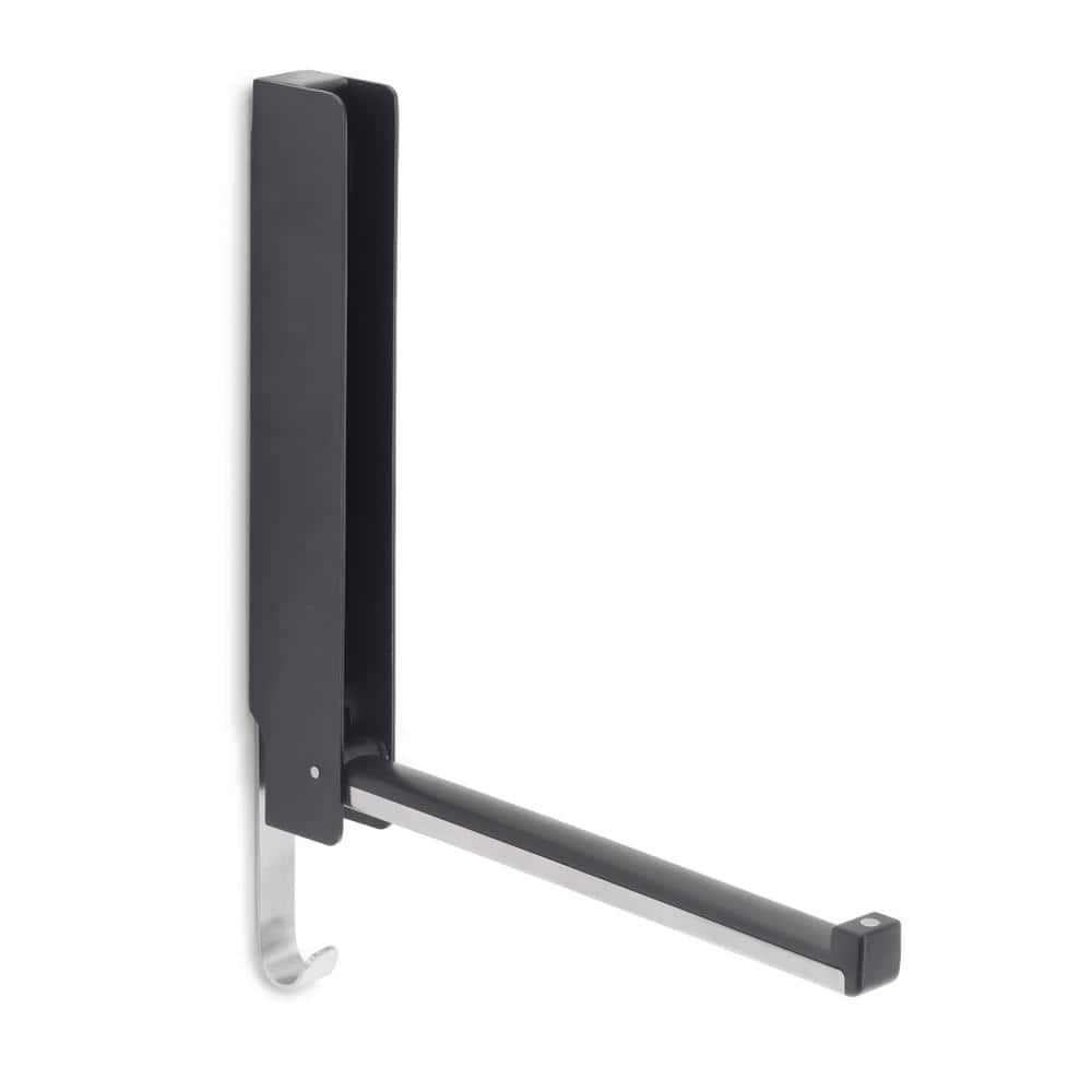 Lanca Black and Silver Flip-Down Wall Hook