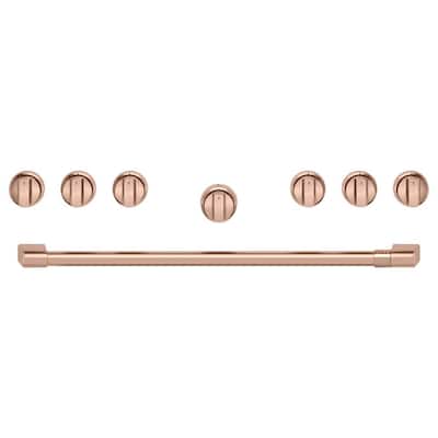 Pro Range Handle and Knob Kit in Brushed Copper