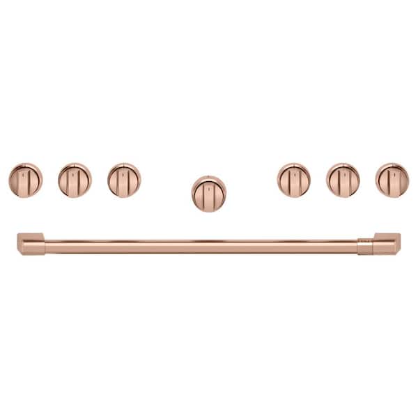 Cafe Pro Range Handle and Knob Kit in Brushed Copper CXPR6HKPTCU - The Home  Depot