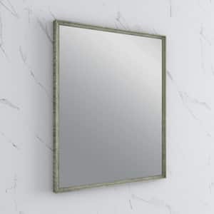 Formosa 26 in. W x 32 in. H Rectangular Framed Wall Mounted Bathroom Vanity Mirror in Sage Gray