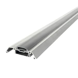 3-1/2 in. x 3/4 in. x 36 in. Silver Adjustable Aluminum Threshold with Vinyl Seal