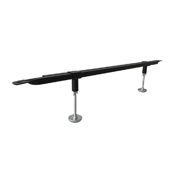 Signature Home Signature Home Black Metal Frame Twin/Full/Queen Platform Bed Frame Adjustable Center Support Rail with L-Bracket