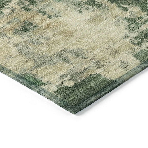Chantille Machine Washable Indoor/Outdoor Abstract ACN2066 Fern 8 ft. x 10 ft. Area Rug