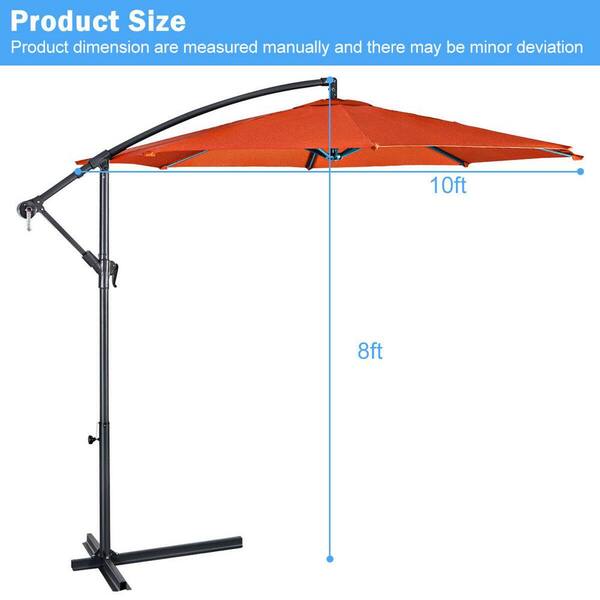 duck covers weekend 10 feet patio cantilever umbrella Amazon.com : DUCKCOVERS Weekend Patio Cantilever Umbrella, 10 Foot,  Cedarwood : Patio, Lawn & Garden