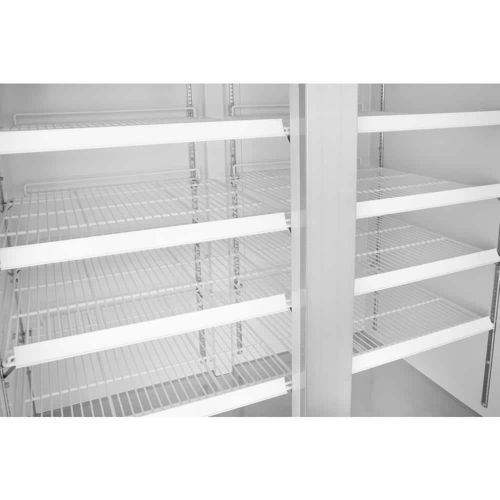 54" Stainless Steel Commercial Reach-In Refrigerator/Freezer with Glass Doors