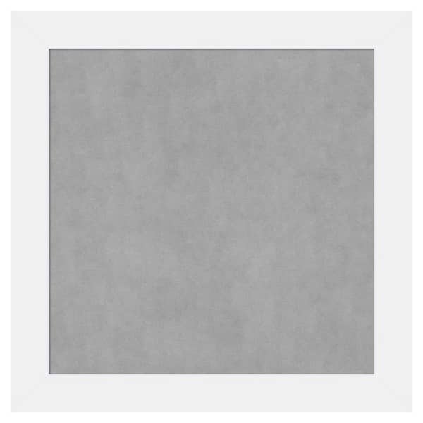 Amanti Art Corvino White 29 in. x 29 in. Framed Magnetic Board