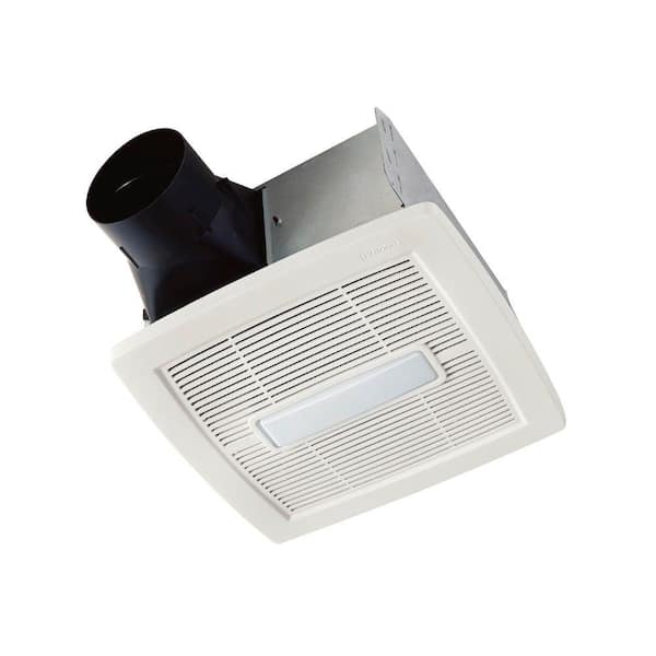 Broan-NuTone Flex Series 110 CFM Ceiling Roomside Installation Bathroom Exhaust Fan with Light, ENERGY STAR*