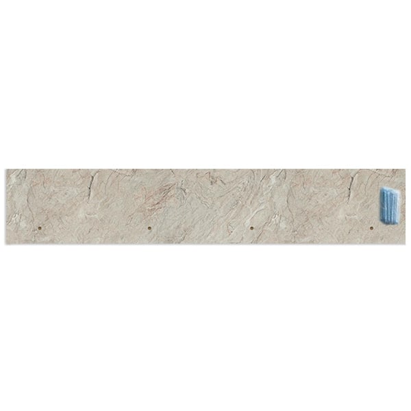 Hampton Bay Hampton Bay Silver Quartzite Endsplash Kit for Laminate Countertop with Eased Edge and Loose Backsplash