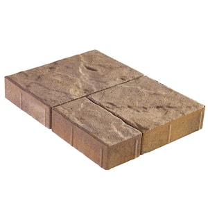 Panorama Demi 3-pc 7.75 in. x 7.75 in. x 2.25 in. Platte River Blend Concrete Paver (240 Pcs. / 103 Sq. ft. / Pallet)