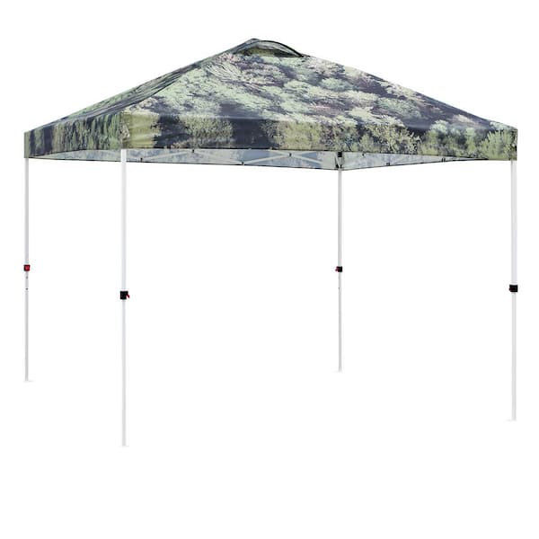 EAGLE PEAK 10 ft. x 10 ft. Pop Up Canopy Tent Instant Outdoor Canopy with 4-Sand Bags