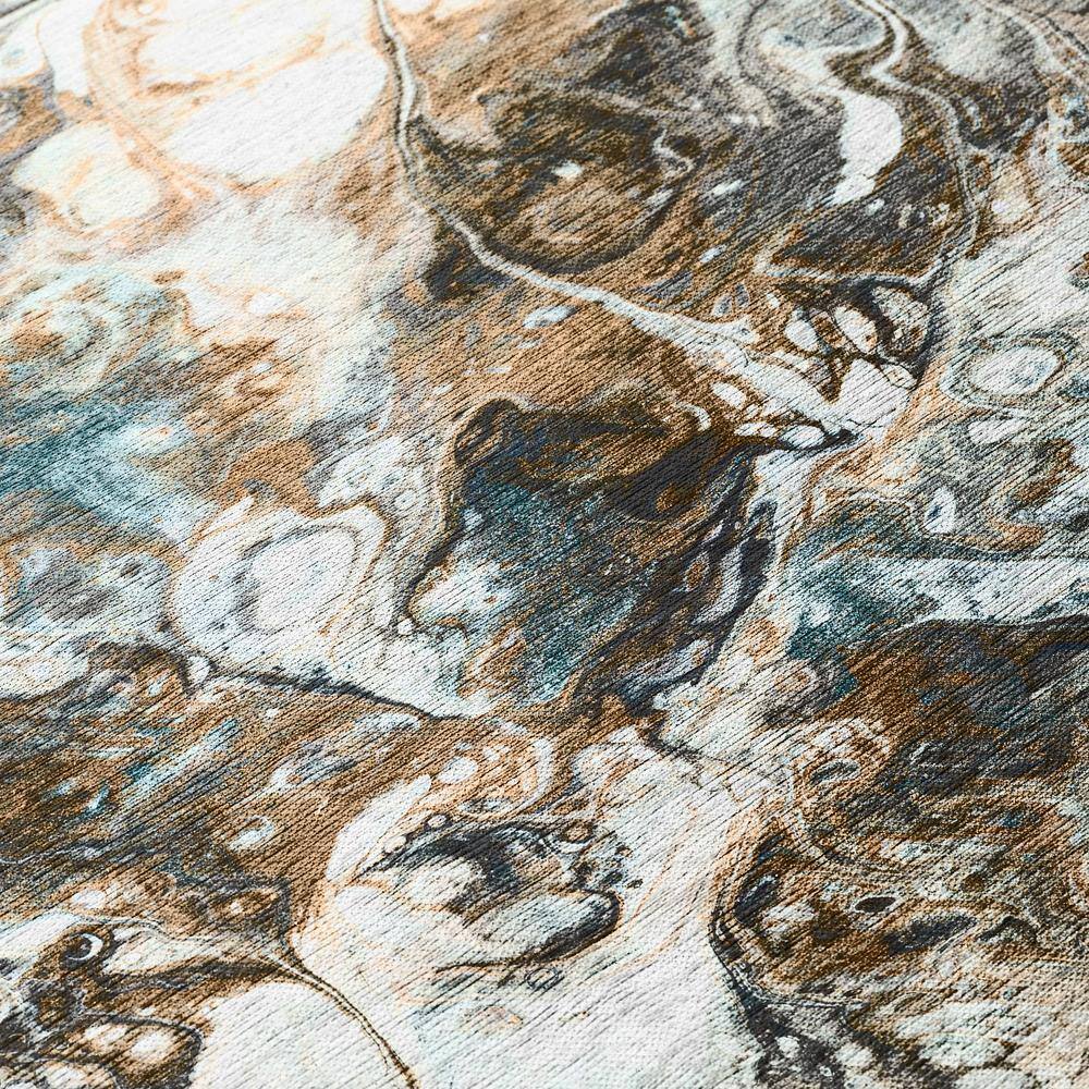 Karina Smoke Gray Abstract Chenille 10' x 14' Area Rug