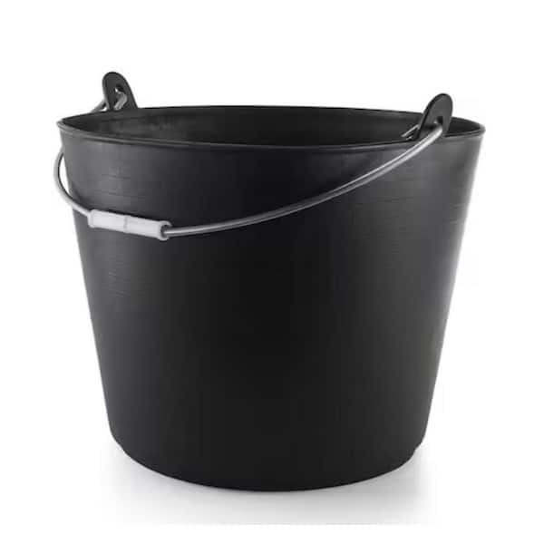 5.75 Gallon Flexible Plastic Tub with HandlesIdeal for construction, masonry, tile work, gardening and janitorial jobs