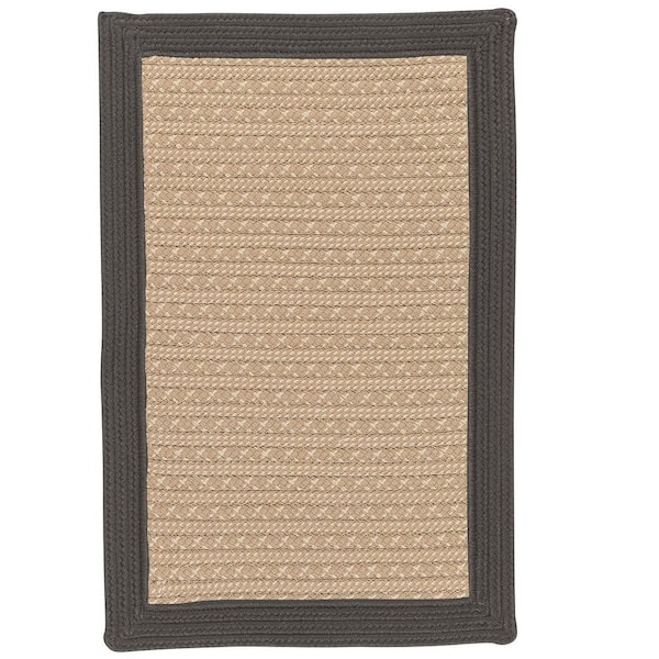 Home Decorators Collection Beverly Gray 6 ft. x 9 ft. Braided Indoor/Outdoor Patio Area Rug