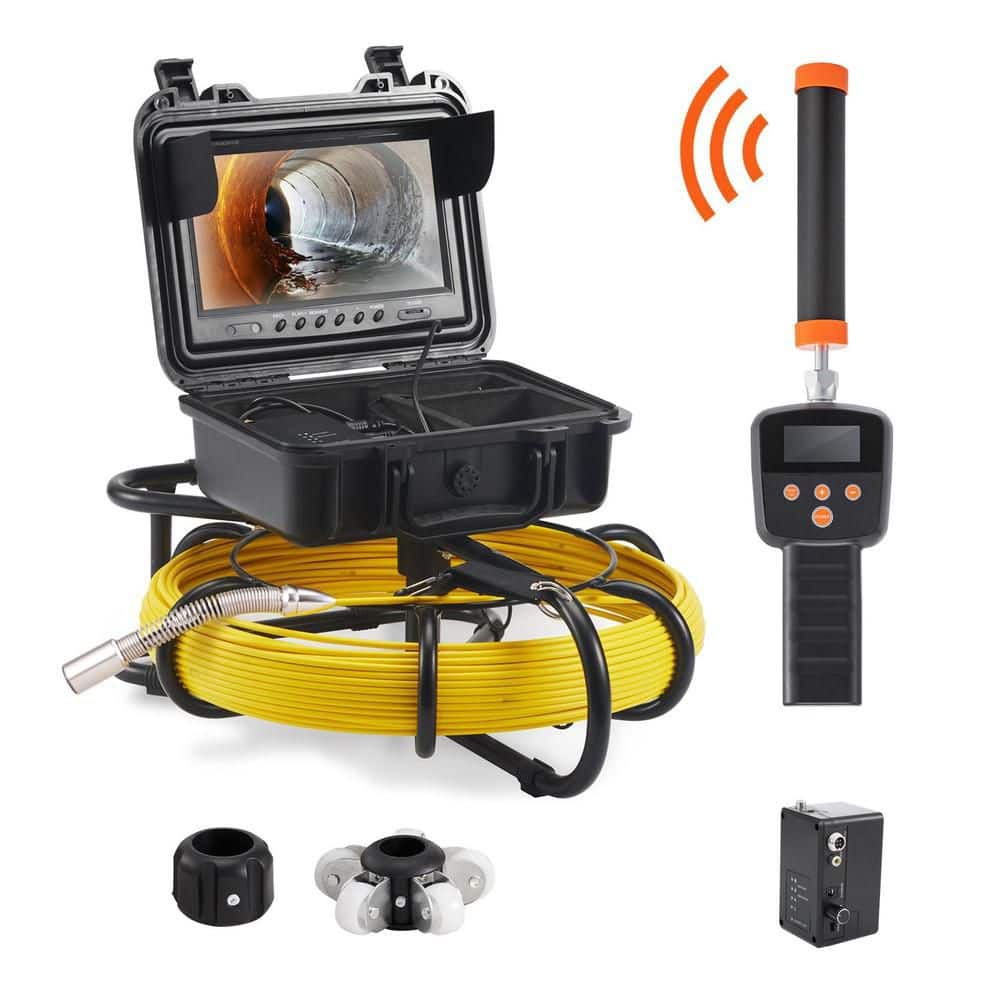 164 ft. Sewer Camera with 512Hz Locator 9 in Screen DVR Function and 12 LED Lights price history on PriceWatchPro