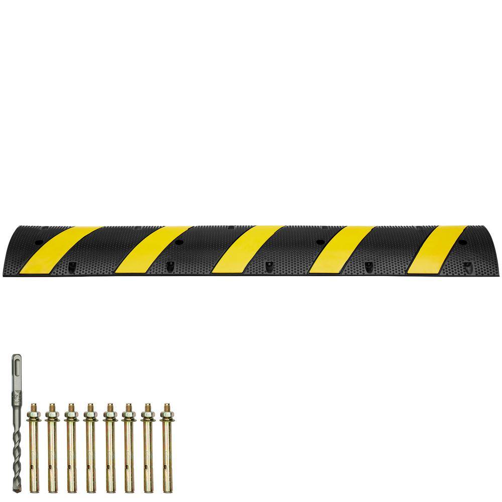 SKYSHALO 2-Piece 1.18 in. x 6 ft. Raceway Cord Cover Conduit Rubber ...
