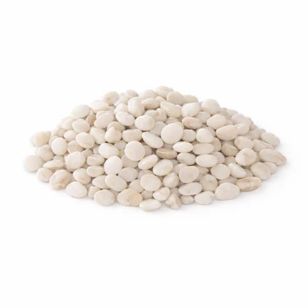 3/8 in. Polished Snow White Gravel (20 lbs. Bag)