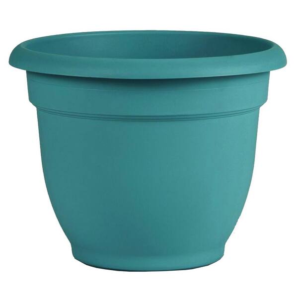 Bloem Ariana 17.75 in. Bermuda Teal Plastic Self-Watering Planter