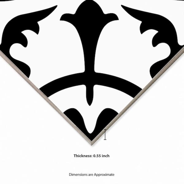 MSI Amantus 8 in. x 8 in. Matte Porcelain Encaustic Floor and Wall