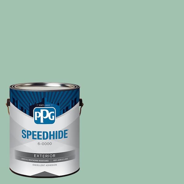 SPEEDHIDE 1 gal. PPG1139-3 Green Silk Flat Exterior Paint