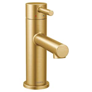 Align Single Hole Single-Handle Bathroom Faucet in Brushed Gold