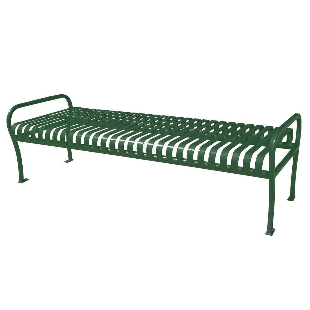 UPC 777094010054 product image for 6 ft. Green Premier Backless Bench | upcitemdb.com