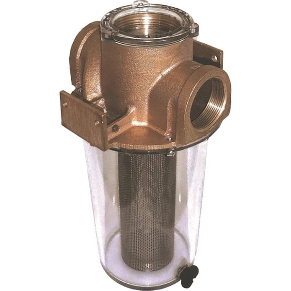 Groco Bronze Strainer With #304 Stainless Steel Basket, Ports: 1-1/4 in. NPT