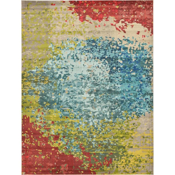 Unique Loom Estrella Cyprus Blue 9' 0 x 12' 0 Area Rug