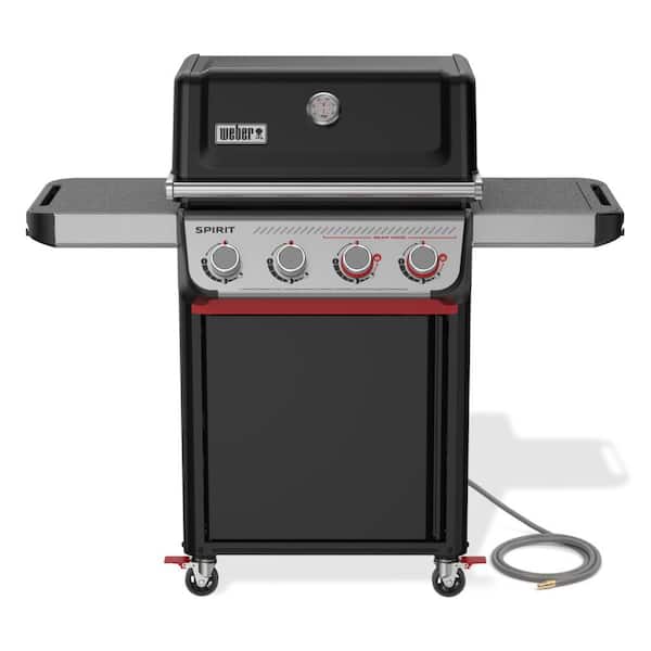 Spirit E-425C 4-Burner Natural Gas Grill in Black with Sear Zone