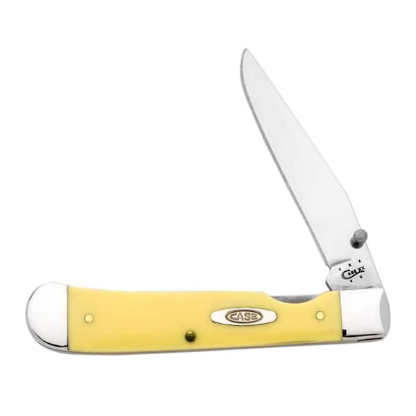 W.R. Case and Sons Cutlery Co. Yellow Trapperlock Pocket Knife-FI30111 ...