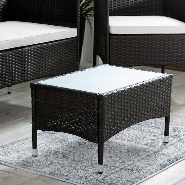 brookside iris rattan outdoor seating set with patio table