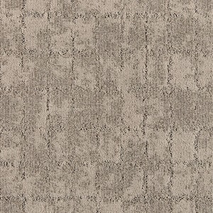Posh Patterns Polished Gray 37 oz. Polyester Pattern Installed Carpet
