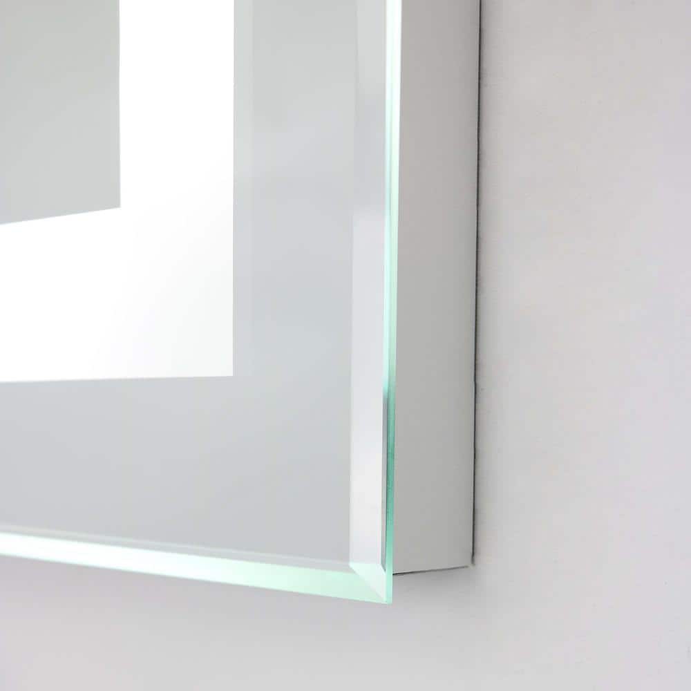 Audrey Frameless Rectangular LED Vanity Mirror 36" x 24"