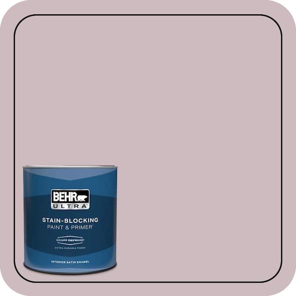 BEHR ULTRA 1 qt. #N120-3 Mauve It Extra Durable Satin Enamel Interior Paint & Primer