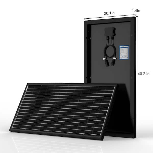 400-Watt Monocrystalline OffGrid Solar Power Kit with 4 x 100-Watt Solar Panel, 40 Amp MPPT Charge Controller
