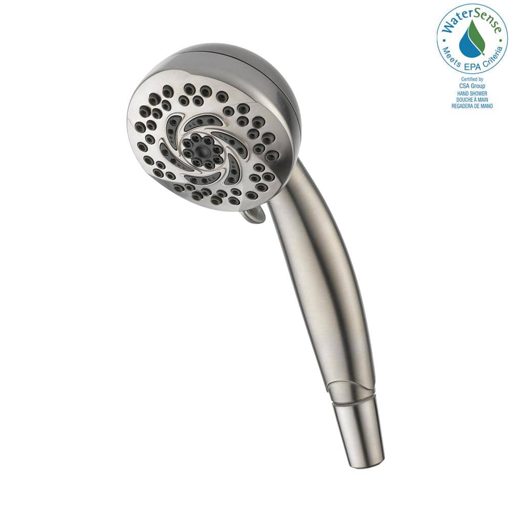 5-Spray Patterns 1.75 GPM 3.63 in. Wall Mount Handheld Shower Head in Stainless price history on PriceWatchPro