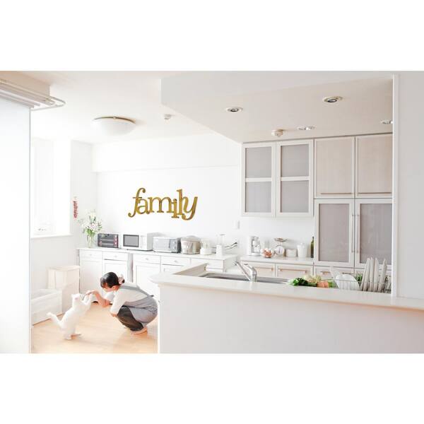 Unbranded 13 in. H x 30 in. W Family Wall Sign