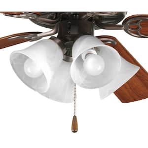 Fan Light Kits Collection 4-Light Antique Bronze Ceiling Fan Light Kit