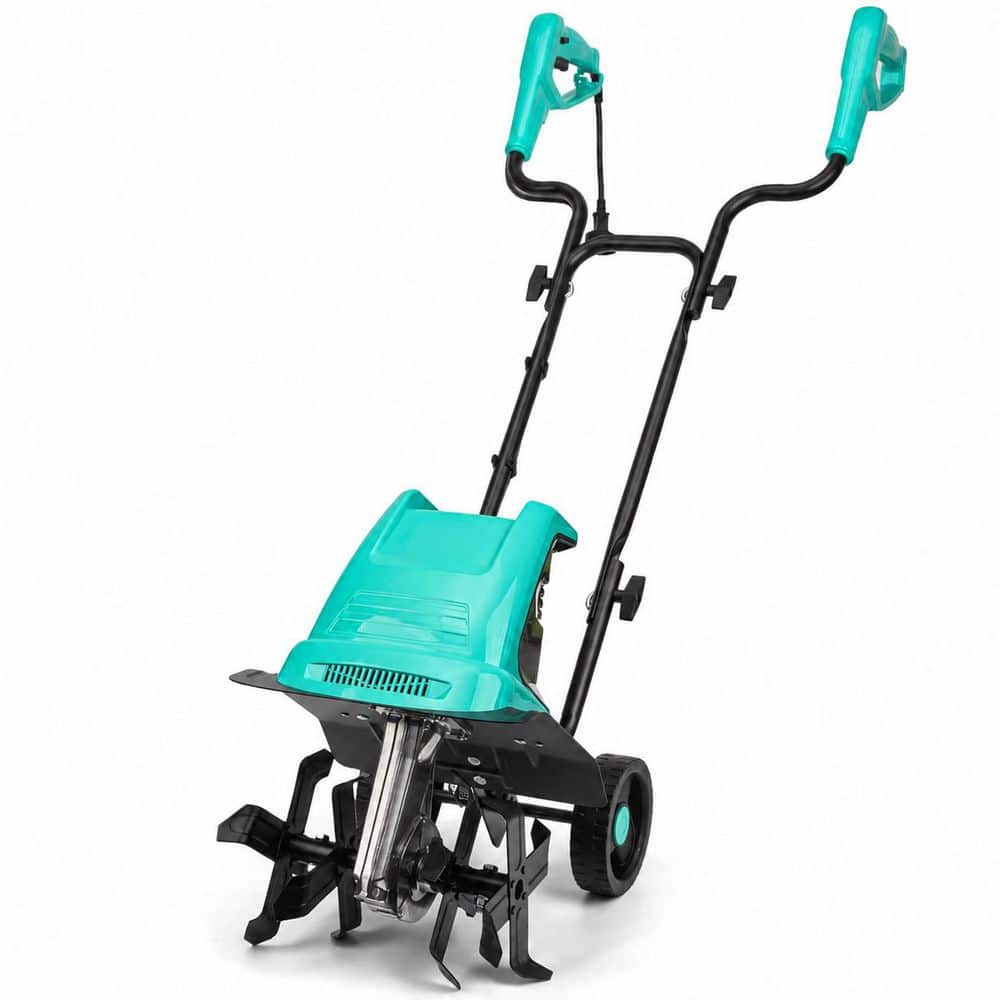 12 in. Electric Rototiller Garden Tiller with 8 in. Cutting Depth and 4 Rust-Resistant Blades price history on PriceWatchPro