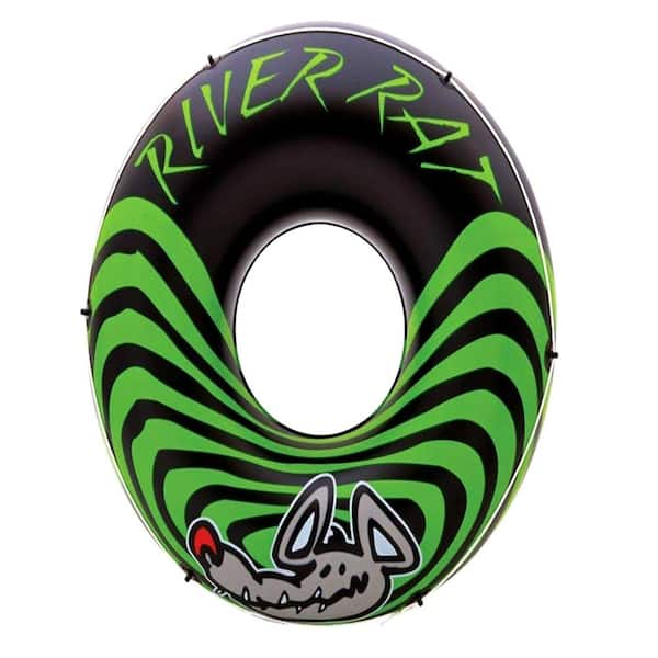 Intex River Rat Inflatable 48 Lake Floating Tube Green Sealed