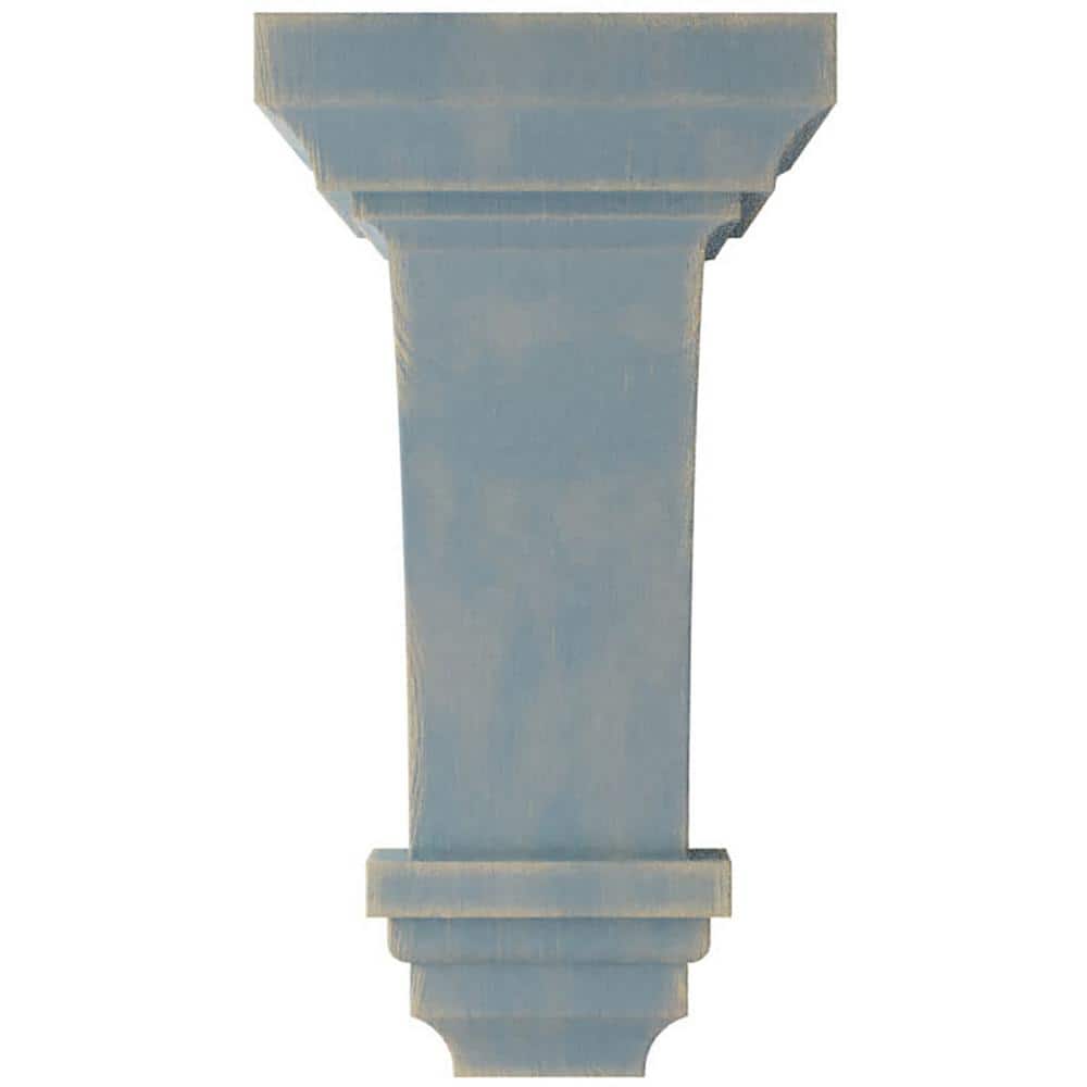 Driftwood Blue Small Vintage Solid Wood Corbel