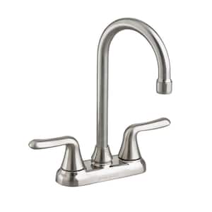 Colony Soft 2-Handle Bar Faucet with 2.2 GPM in Stainless Steel