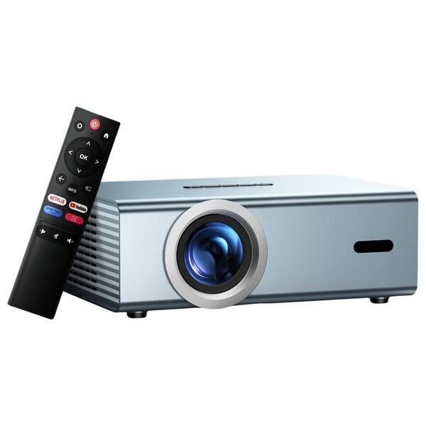 Smart Projector w/ Netflix & Dolby Audio, WiFi6 Bluetooth5.3, Electric Focus Auto Keystone 4K Support, 1080P Native